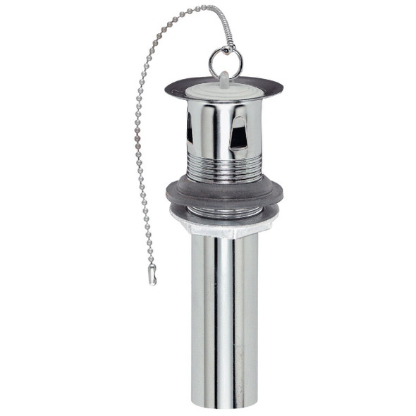 495433 1-1/4 In. Chrome-Plated Brass Bathroom Sink Drain with Overflow