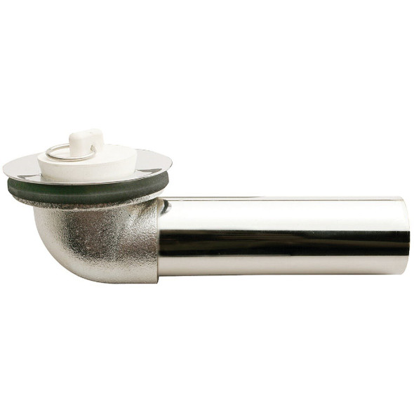 616SN 1-3/8 In. Brass Overflow and Waste Shoe with Strainer
