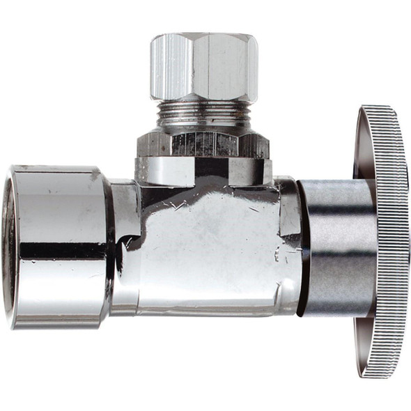 456385 3/8 In. FIP x 3/8 In. OD Quarter Turn Angle Valve