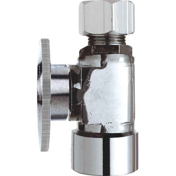 456411 1/2 In. FIP x 3/8 In. OD Quarter Turn Straight Valve