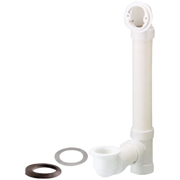 660PVCK Keeney Schedule 40 PVC Bath Drain Overflow Body without Trim