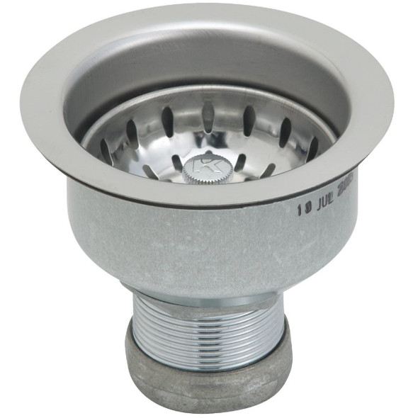 438431 3-1/2 In. Stainless Steel Long Shank Basket Strainer Assembly
