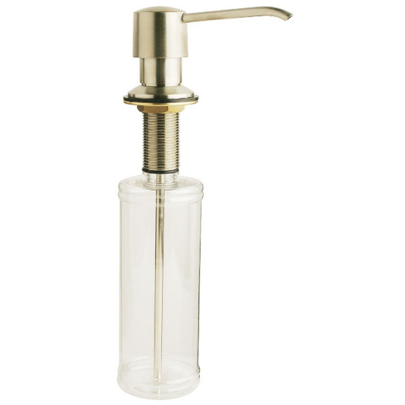 439038 Brushed Nickel Clear Body Soap Dispenser