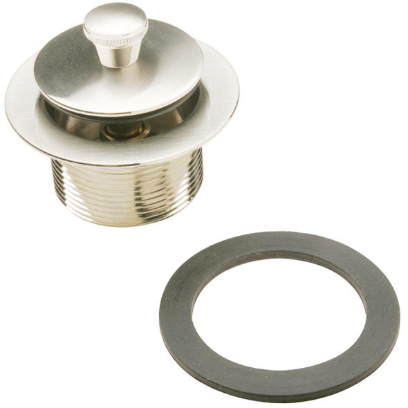 438770 Roller Ball Bathtub Drain Stopper Replacement Assembly with Brushed Nickel Finish