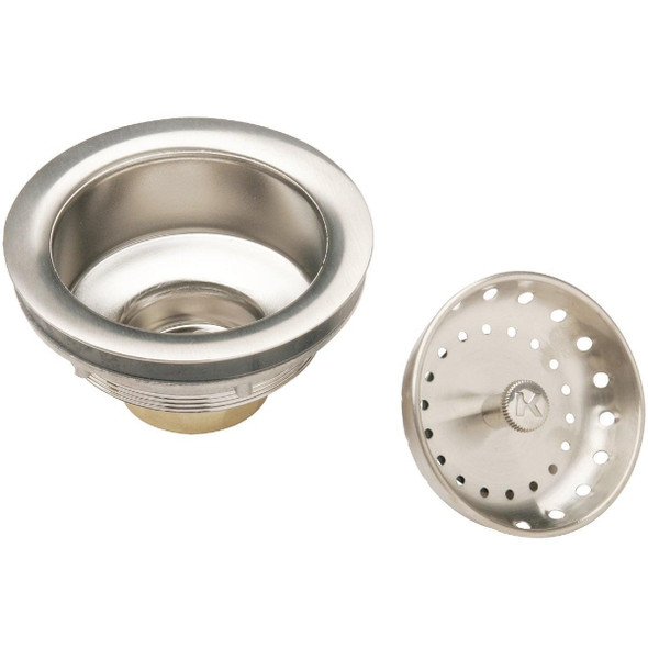 438976 Do it Basket Strainer Assembly, Brushed Nickel