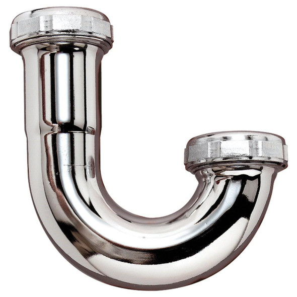 10300CP 1-1/4 In. Chrome Plated Brass J-Bend