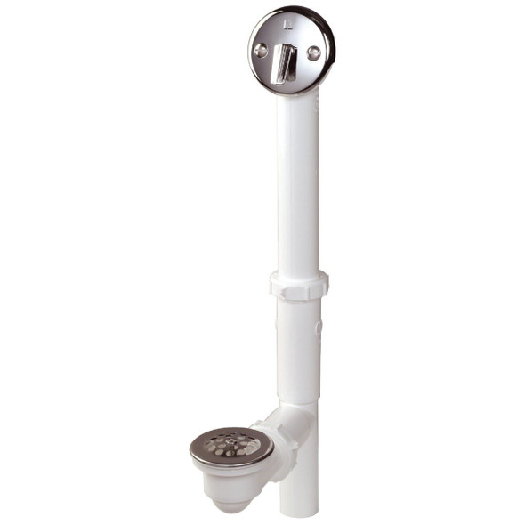 412643 Plastic Trip Lever Bath Drain for Concealed Drain with Polished Chrome Trim