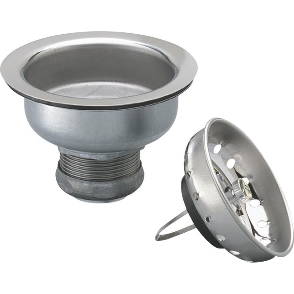 1443SS Keeney 3-1/2 in. to 4 In. Stainless Steel Basket Strainer Assembly