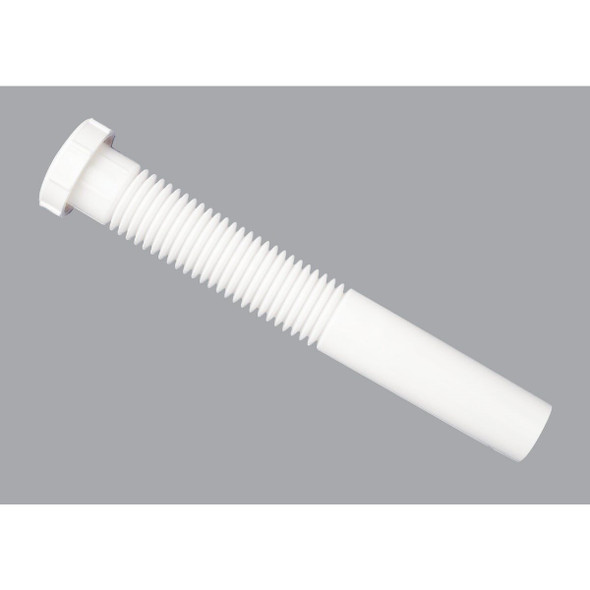 400667 1-1/4 In. x 9 In. White Plastic Extension Tube