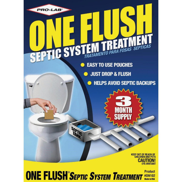 ON102 Pro Lab One Flush 1/4 Oz. Septic Tank Treatment (3-Pack)