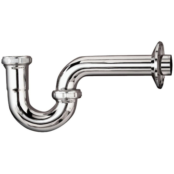 304CK 1-1/2 In. x 1-1/2 In. Chrome-Plated 22 Gauge Brass P-Trap