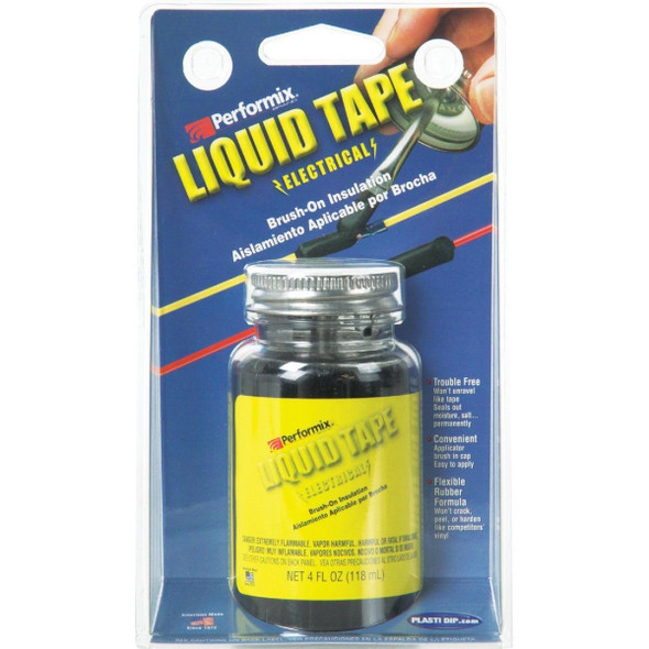 LET14Z03 Plasti Dip 4 Oz. Black Electrical Liquid Tape