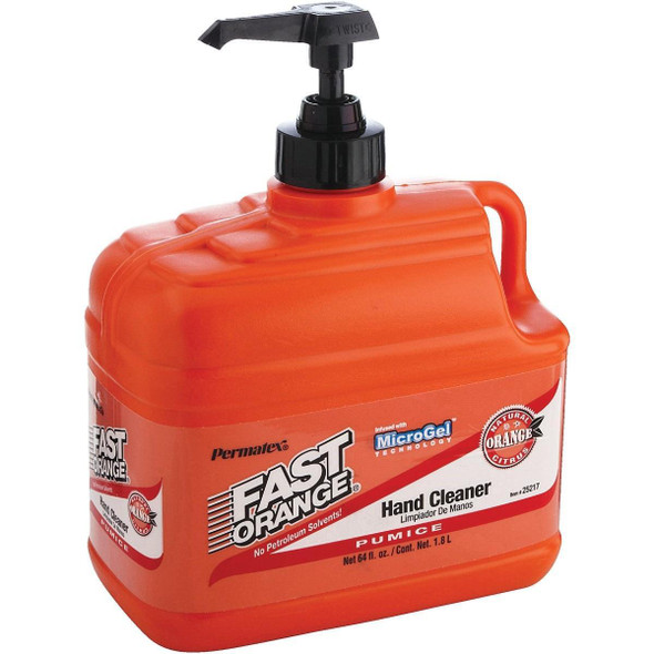 25217 PERMATEX Fast Orange Pumice Orange Citrus Hand Cleaner, 1/2 Gal.
