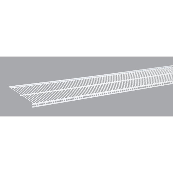 1813124811 Organized Living FreedomRail 4 Ft. W. x 12 in. D Profile Ventilated Closet Shelf, White