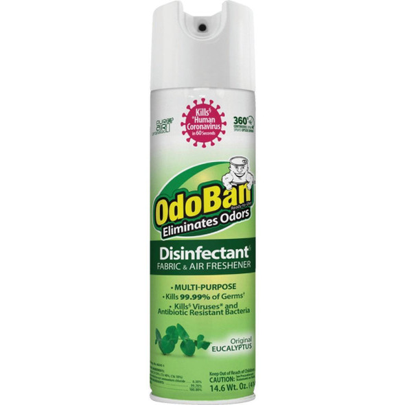 910001-14A6 OdoBan 14 Oz. Eucalyptus Fabric & Air Freshener