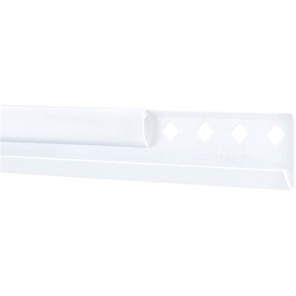 7913457811 FreedomRail 78 In. White Horizontal Hanging Rail with Cover