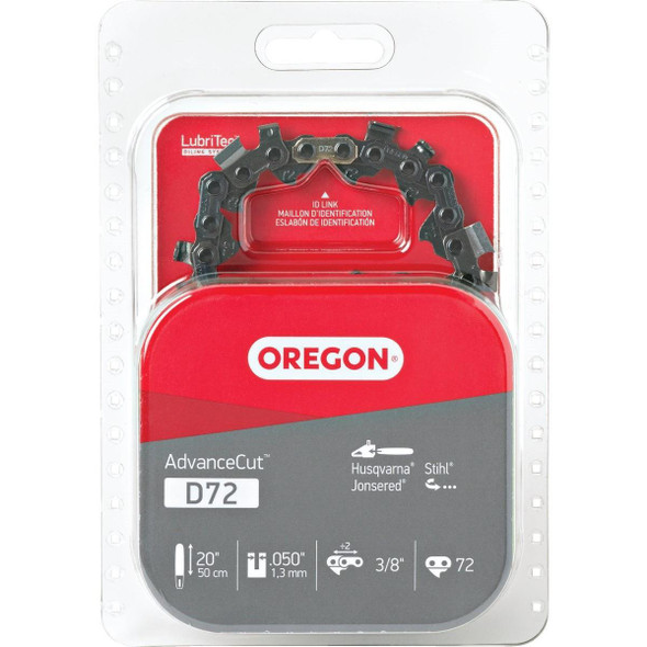 D72 Oregon AdvanceCut D72 20 In. 72 Drive Link Chainsaw Chain