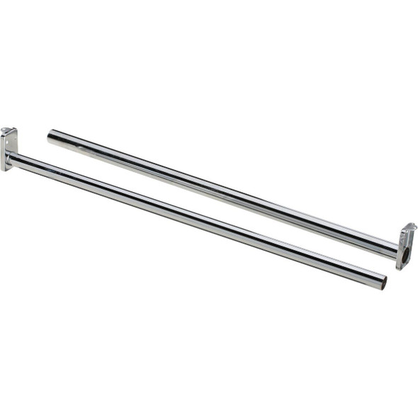 S840298 National 72 In. To 120 In. Adjustable Closet Rod, Chrome