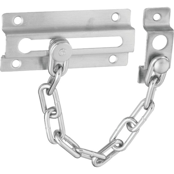 N274407 National Satin Chrome Security Chain Door Guard