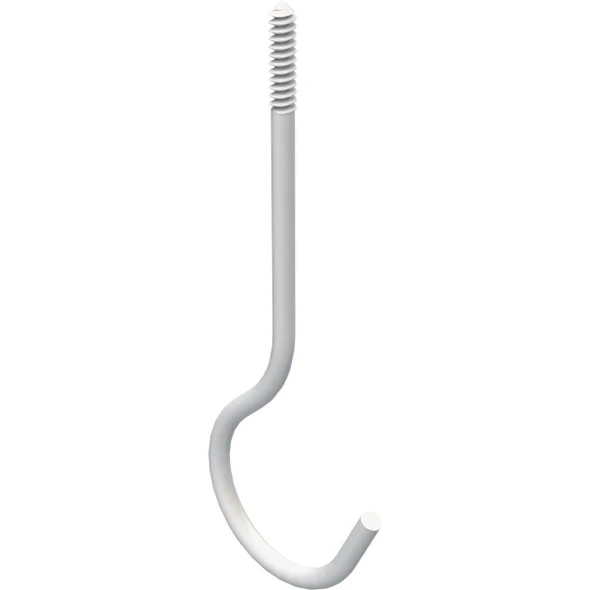 N275206 National 6 In. White Ceiling Hook