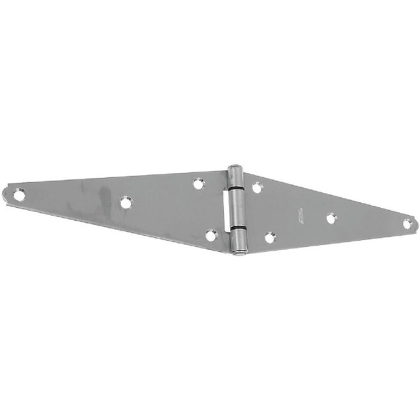 N342493 National 8 In. Stainless Steel Heavy Strap Hinge