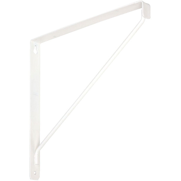 N234401 National 207 10-3/8 In. D. x 7-1/32 In. H. White Steel Shelf Bracket