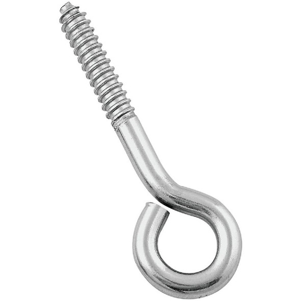 N220806 National 3/8" x 4-1/2" Stainless Steel Lag Screw Eye