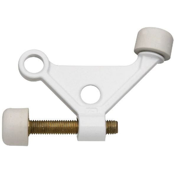 N248401 National White Zinc Hinge Pin Door Stop
