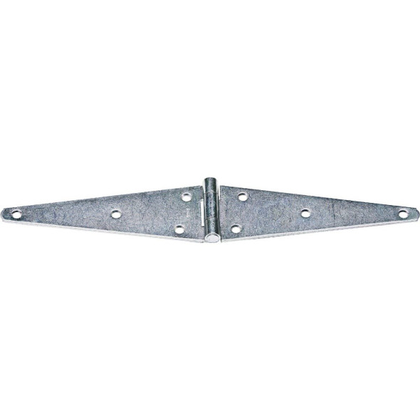 N127878 National 3.68 In. x 10 In. Zinc Heavy-Duty Strap Hinge
