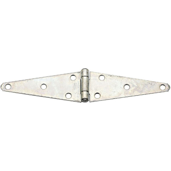 N128082 National 2.43 In. x 6 In. Zinc Heavy-Duty Strap Hinge (2-Pack)
