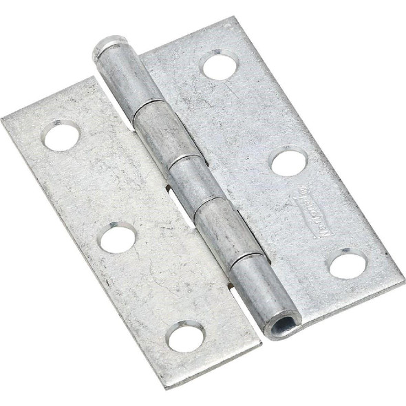 N142034 National 3 In. Zinc Loose-Pin Narrow Hinge (2-Pack)