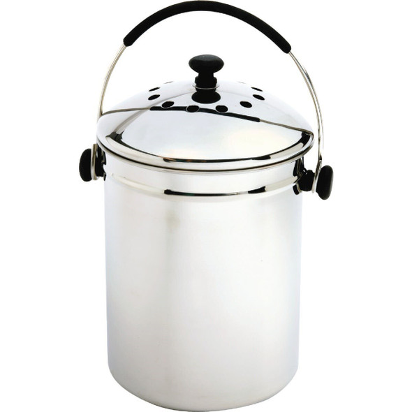 95 Norpro 1 Gallon Stainless Steel Compost Keeper