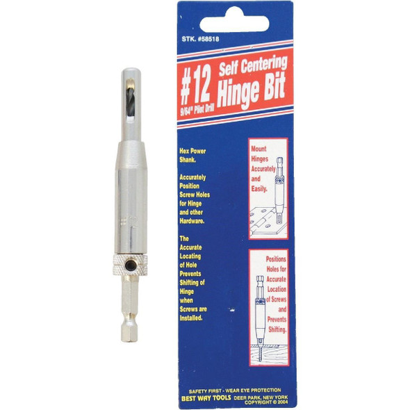 58518 Best Way Tools #12 9/64 In. Hinge Drill Bit