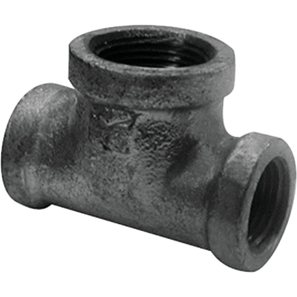 520-664HP Southland 1-1/4 In. x 1-1/4 In. x 3/4 In. Reducing Malleable Black Iron Tee