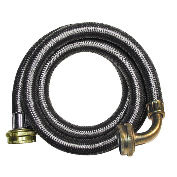 496-212EL B&K 5 Ft. Stainless Steel 125 psi Washing Machine Hose