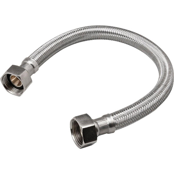 496-218 B&K 3/4 In. FIP X 3/4 In. FIP X 24 In. L Stainless Steel Water Heater Connector