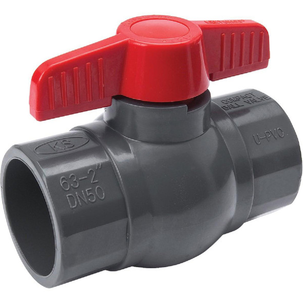 107-608 ProLine 2 In. S X 2 In. S PVC Quarter Turn Ball Valve