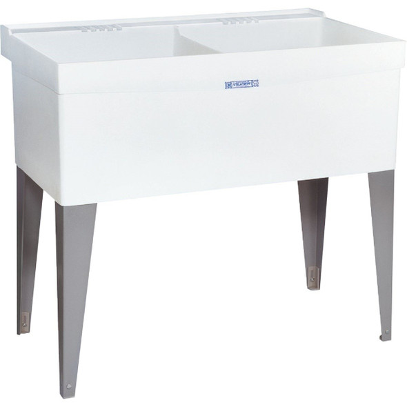 27F Mustee Utilatwin 38 Gallon 40 In. W x 24 In. L Double Laundry Tub