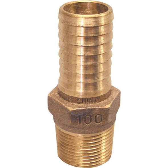 RBMANL50 Merrill 1/2 In. MIP x 1/2 In. Insert Brass Hose Barb