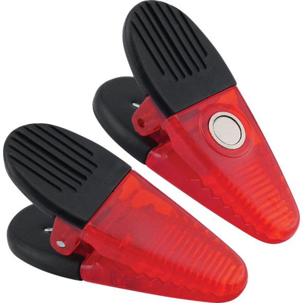 07520 Master Magnetics 3-1/2 In. Red Magnetic Clip (2-Pack)
