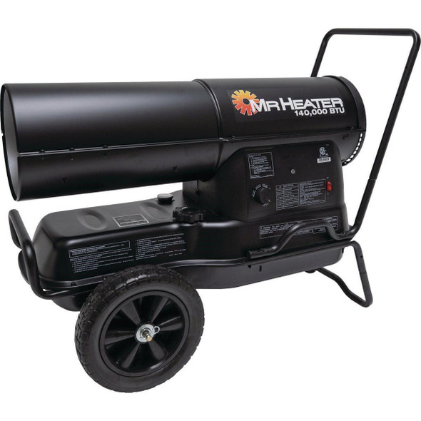F210140 MR. HEATER 140,000 BTU Kerosene Forced Air Heater with Handles
