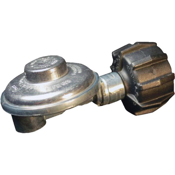 F273761 MR. HEATER 3/8 In. FPT x Coupling Nut Low Pressure 90 Deg Angle LP Low-Pressure Regulator