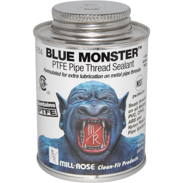 76003 BLUE MONSTER 8 Fl. Oz. White Industrial Grade PTFE Thread Sealant