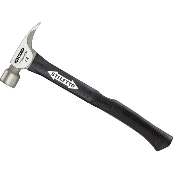 TI14MC-F Stiletto 14 Oz. Milled-Face Framing Hammer with Fiberglass Handle