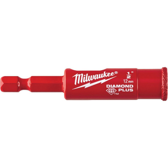 49-56-0511 Milwaukee 1/2 In. x 2-1/8 In. Diamond Glass & Tile Drill Bit