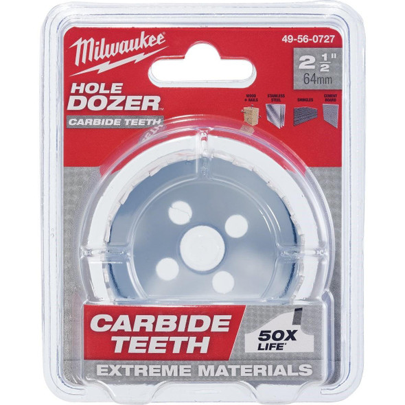 49-56-0727 Milwaukee HOLE DOZER 2-1/2 In. Hole Saw with Carbide Teeth