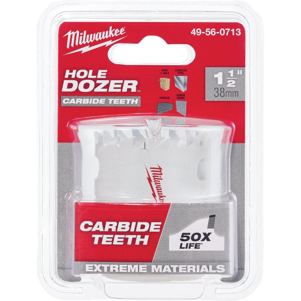 49-56-0713 Milwaukee HOLE DOZER 1-1/2 In. Hole Saw with Carbide Teeth