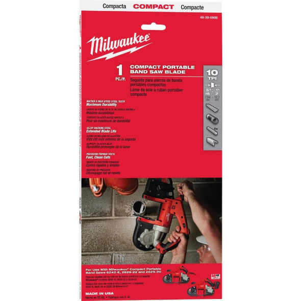 48-39-0508 Milwaukee 35-3/8 In. x 1/2 In. 10 TPI Compact Band Saw Blade