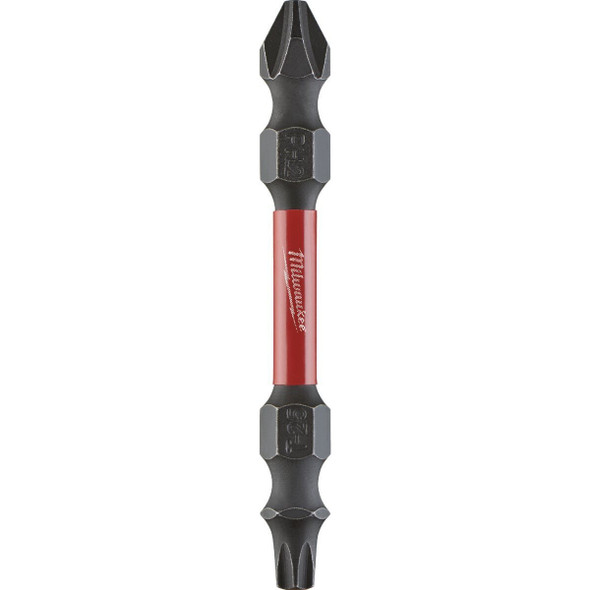 48-32-4312 Milwaukee SHOCKWAVE #2 Phillips and T25 TORX Power Double-End Screwdriver Bit