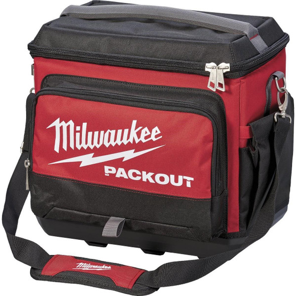 48-22-8302 Milwaukee PACKOUT 5-Compartment Soft-Side Cooler, Black & Red